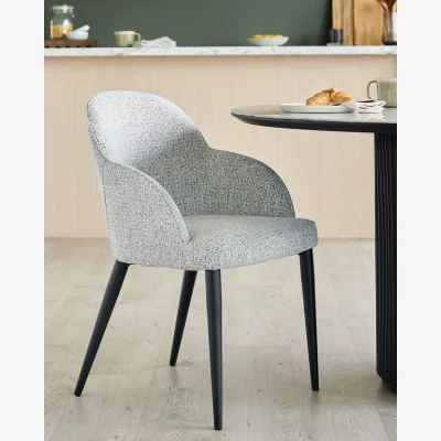 Danetti Lani grey fabric dining chair