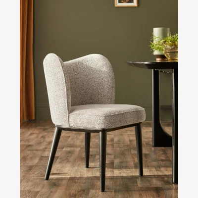 Danetti Evelyn grey fabric dining chair