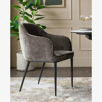Danetti Harley mocha fabric dining chair