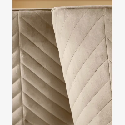 Danetti Serena Champagne Velvet Dining Chair