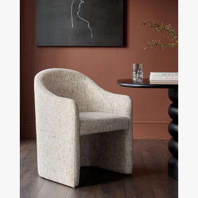Danetti Freya natural chenille dining chair