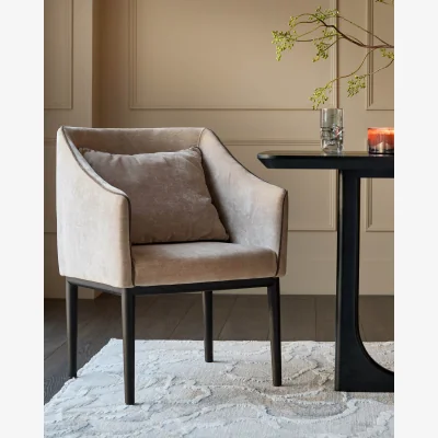 Danetti Julep champagne fabric dining chair