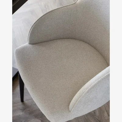 Danetti Lani Light Grey Boucle Dining Chair
