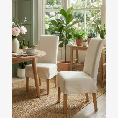 Dibor Set of 2 Natural Dining Chairs
