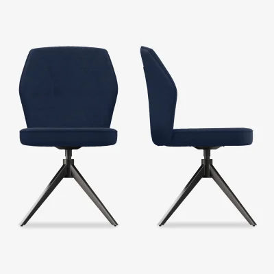 Furniture Village Julio Pair of Swivel Dining Chairs