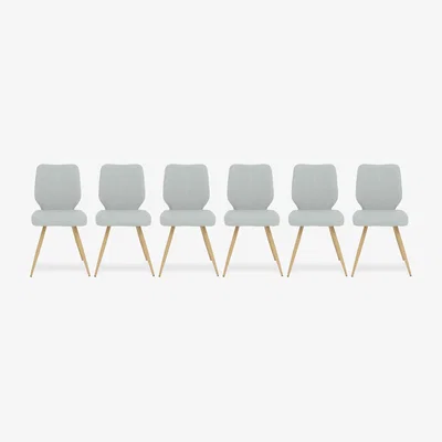 Furniture Village Jonah Set of 6 Faux Leather Dining Chairs