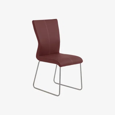 Furniture Village Ideas Dining Chair with Sledge Base - Red