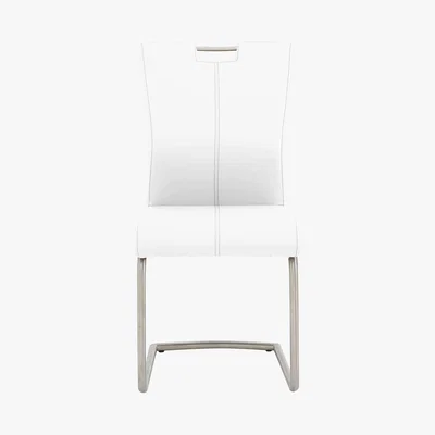 Furniture Village Ideas Handle-back Chair with Cantilever Base - White