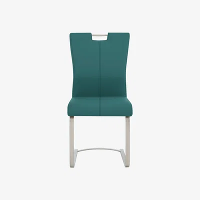 Furniture Village Ideas Handle-Back Dining Chair with Square-Edged Cantilever Base with Curve Detail