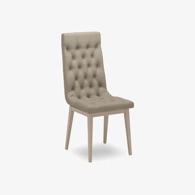 Furniture Village Lusso Buttoned Fabric Dining Chair