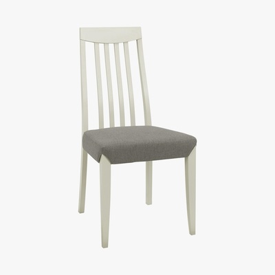 Furniture Village Skye Pair of Tall Slatted Chairs - Grey