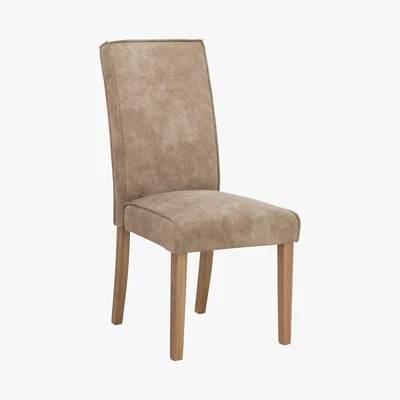 Furniture Village California Pair of Faux Suede Dining Chairs
