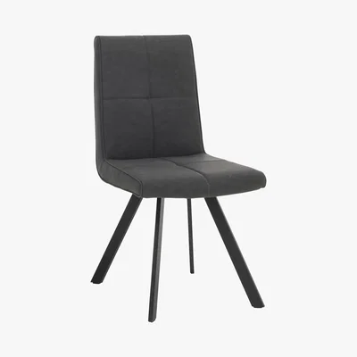Furniture Village Phoenix Pair of Dining Chairs - Grey