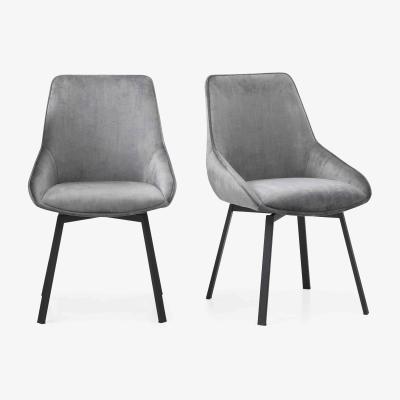 Furniture Village Veja Pair of Swivel Dining Chairs