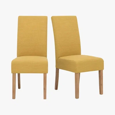 Furniture Village California Pair of Fabric Dining Chairs