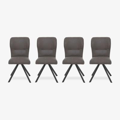 Furniture Village Bodahl - Loki Set of 4 Swivel Dining Chairs