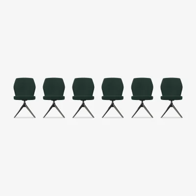 Furniture Village Julio Set of 6 Swivel Dining Chairs
