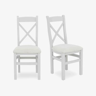 Furniture Village Moore Pair of Cross Back Dining Chairs