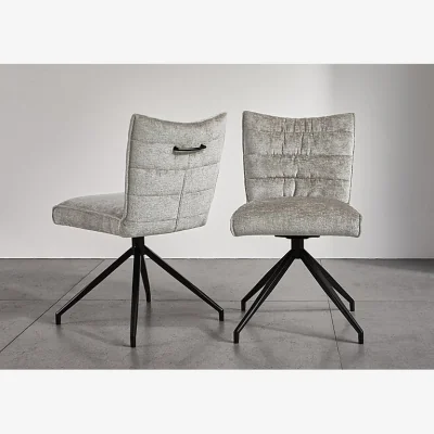 Furniture Village Saturn Set of 6 Swivel Dining Chairs