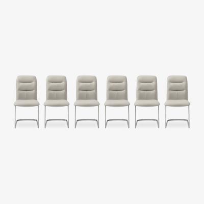 Furniture Village Cashmere Set of 6 Dining Chairs - Taupe