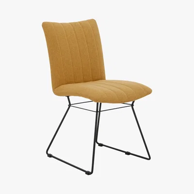 Furniture Village Ace Pair of Dining Chairs - Yellow