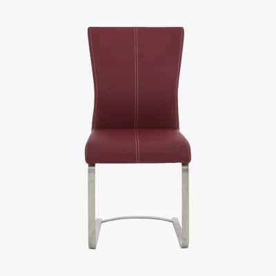 Furniture Village Ideas Chair with Cantilever Base - Red