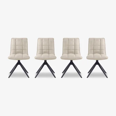 Furniture Village Luno Set of 4 Swivel Dining Chairs