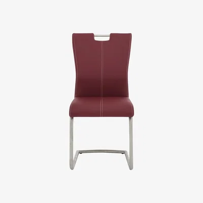 Furniture Village Ideas Handle-back Chair with Cantilever Base - Red