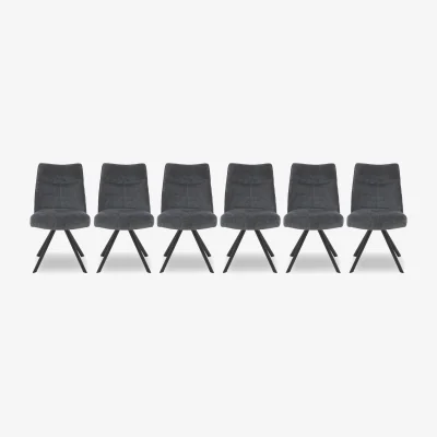 Furniture Village Bodahl - Athena Set of 6 Swivel Dining Chairs