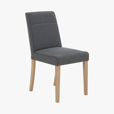 Furniture Village Hammersmith Pair of Dining Chairs - Grey