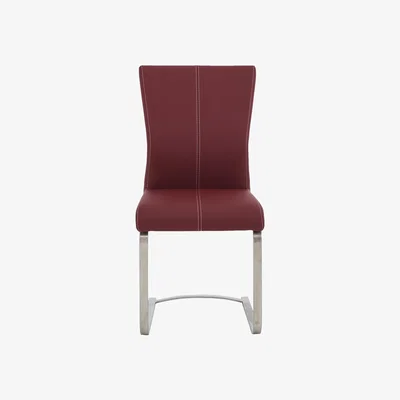 Furniture Village Ideas Chair with Cantilever Base - Red