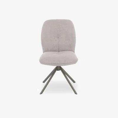 Furniture Village Perla Fabric Swivel Dining Chair