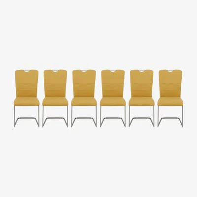 Furniture Village Bianco Set of 6 Dining Chairs