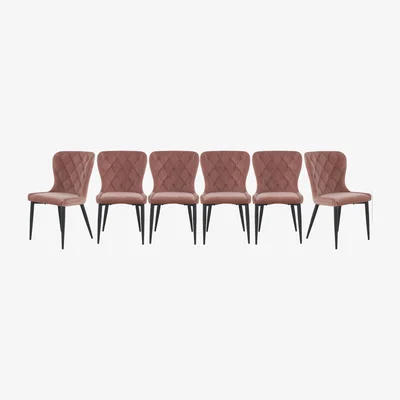 Furniture Village Set of 6 Donnie Chairs