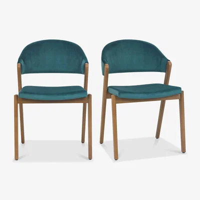 Furniture Village Stratford Pair of Fabric Dining Chairs