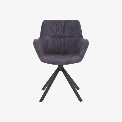 Furniture Village Marvel Black Swivel Dining Chair