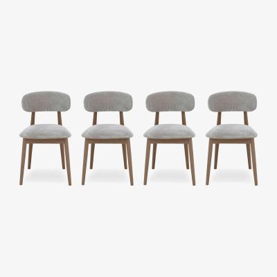 Furniture Village Stockholm Set of 4 Wooden Dining Chairs