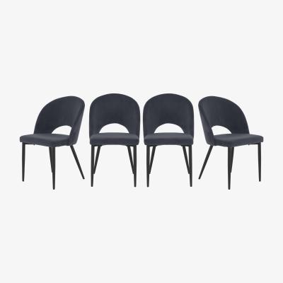 Furniture Village Set of 4 Angelo Fabric Chairs