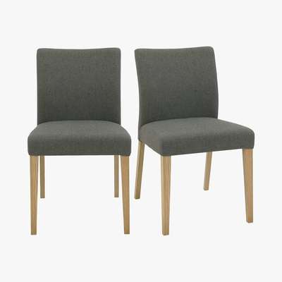 Furniture Village Duplex Pair of Upholstered Dining Chairs