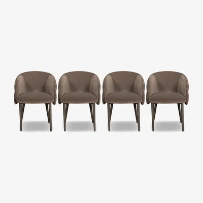 Furniture Village Vardy Set of 4 Fabric Dining Chairs - In Time for Christmas