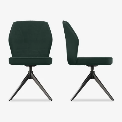 Furniture Village Julio Pair of Swivel Dining Chairs