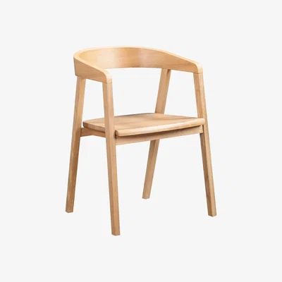 Furniture123 Solid Oak Carver Dining Chair - Anders