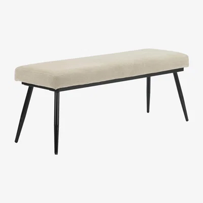 Furniture123 Beige Chenile Dining Bench - Seats 2 - Colbie