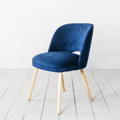 Graham & Green Marley Navy Velvet Chair