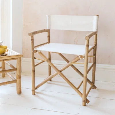 Graham & Green Thea Bamboo and Linen Directors Chair