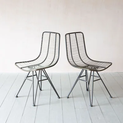 Graham & Green Set of Two Jana Metal Chairs