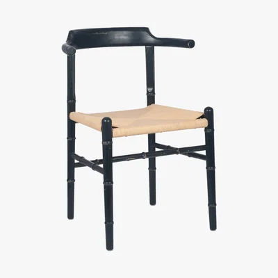 Graham & Green Black Elm Wood and Paper Chair