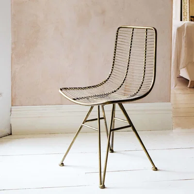 Graham & Green Jana Gold Metal Chair
