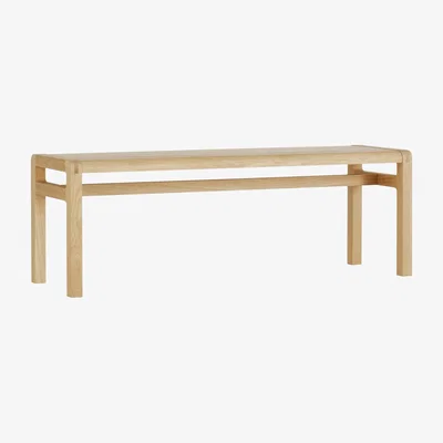 Habitat Habitat Radius 3 Seater Solid Oak Dining Bench - Oak