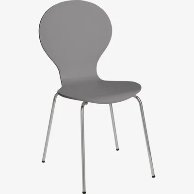 Habitat Habitat Bentwood Metal Dining Chair - Jet Grey